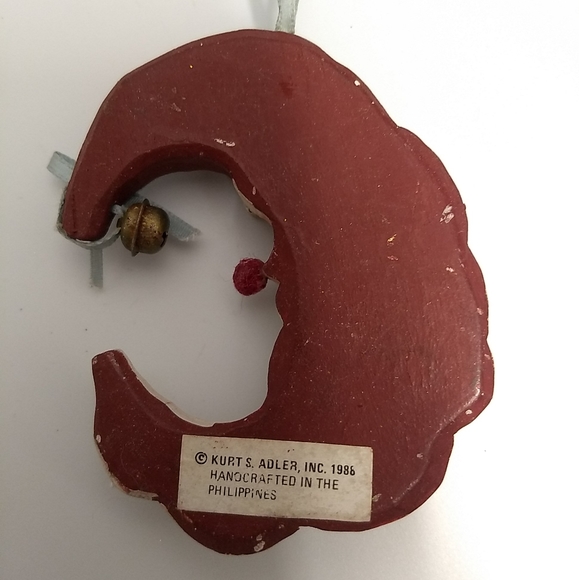 Lot of 5 Kurt Adler Santa Crescent Moon Shaped 3 Ornaments & 2 Figurines - Picture 5 of 8